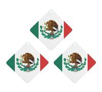 3 Pack Car Air Freshener Hanging Incense Chips Automotive Scented Hanging Sheets for Car Home Auto Interior Decor,Flag Of Mexico
