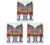 3 Pack Car Air Freshener Hanging Incense Chips Automotive Scented Hanging Sheets for Car Home Auto Interior Decor,Runner Swedish Dala Horse Folk