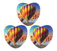 3 Pack Car Air Freshener Hanging Incense Chips Automotive Scented Hanging Sheets for Car Home Auto Interior Decor,Hot Air Balloons