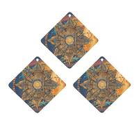3 Pack Car Air Freshener Hanging Incense Chips Automotive Scented Hanging Sheets for Car Home Auto Interior Decor,Mystic Tarot Card Sun And Moon Face