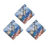 3 Pack Car Air Freshener Hanging Incense Chips Automotive Scented Hanging Sheets for Car Home Auto Interior Decor,Sea To Shining Sea Patriotic