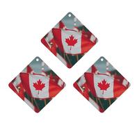 3 Pack Car Air Freshener Hanging Incense Chips Automotive Scented Hanging Sheets for Car Home Auto Interior Decor,Many Small Canadian Flags