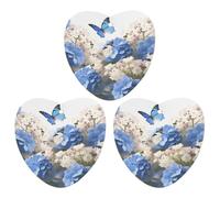 3 Pack Car Air Freshener Hanging Incense Chips Automotive Scented Hanging Sheets for Car Home Auto Interior Decorï¼ŒHydrangeas Daisies Butterflies