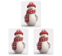 3 Pack Car Air Freshener Hanging Incense Chips Automotive Scented Hanging Sheets for Car Home Auto Interior Decor，Snowman Wearing Red Scarf