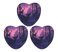 3 Pack Car Air Freshener Hanging Incense Chips Automotive Scented Hanging Sheets for Car Home Auto Interior Decor,Deer Silhouette