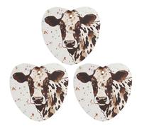 3 Pack Car Air Freshener Hanging Incense Chips Automotive Scented Hanging Sheets for Car Home Auto Interior Decor，Cow Printed