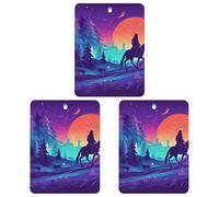 3 Pack Car Air Freshener Hanging Incense Chips Automotive Scented Hanging Sheets for Car Home Auto Interior Decorï¼ŒColor Silhouette People