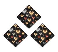 3 Pack Car Air Freshener Hanging Incense Chips Automotive Scented Hanging Sheets for Car Home Auto Interior Decor，Glowing Love