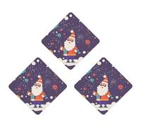 3 Pack Car Air Freshener Hanging Incense Chips Automotive Scented Hanging Sheets for Car Home Auto Interior Decor,Cartoon Happy Santa Claus