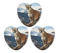 3 Pack Car Air Freshener Hanging Incense Chips Automotive Scented Hanging Sheets for Car Home Auto Interior Decor，Panther Mountain Lion