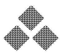 3 Pack Car Air Freshener Hanging Incense Chips Automotive Scented Hanging Sheets for Car Home Auto Interior Decor，Houndstooth Black