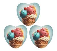 3 Pack Car Air Freshener Hanging Incense Chips Automotive Scented Hanging Sheets for Car Home Auto Interior Decorï¼ŒCartoon Ice Cream