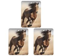 3 Pack Car Air Freshener Hanging Incense Chips Automotive Scented Hanging Sheets for Car Home Auto Interior Decor,Running Horse