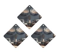 3 Pack Car Air Freshener Hanging Incense Chips Automotive Scented Hanging Sheets for Car Home Auto Interior Decorï¼ŒLight Shines Into The Room