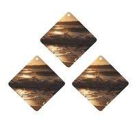 3 Pack Car Air Freshener Hanging Incense Chips Automotive Scented Hanging Sheets for Car Home Auto Interior Decor，The Waves Are Moving