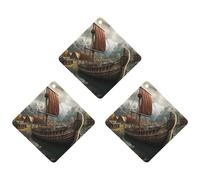 3 Pack Car Air Freshener Hanging Incense Chips Automotive Scented Hanging Sheets for Car Home Auto Interior Decor，Old Boat
