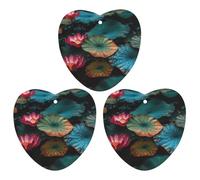3 Pack Car Air Freshener Hanging Incense Chips Automotive Scented Hanging Sheets for Car Home Auto Interior Decor,Colorful Flower Leaves