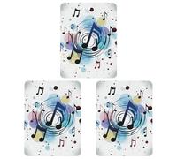 3 Pack Car Air Freshener Hanging Incense Chips Automotive Scented Hanging Sheets for Car Home Auto Interior Decor，Polka Dot Music Note