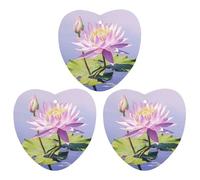 3 Pack Car Air Freshener Hanging Incense Chips Automotive Scented Hanging Sheets for Car Home Auto Interior Decor，Purple Water Lily
