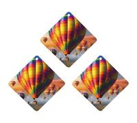 3 Pack Car Air Freshener Hanging Incense Chips Automotive Scented Hanging Sheets for Car Home Auto Interior Decor,Hot Air Balloons