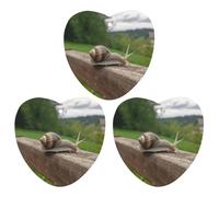 3 Pack Car Air Freshener Hanging Incense Chips Automotive Scented Hanging Sheets for Car Home Auto Interior Decor，Snail on Wooden Railing