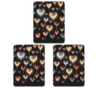 3 Pack Car Air Freshener Hanging Incense Chips Automotive Scented Hanging Sheets for Car Home Auto Interior Decor，Glowing Love