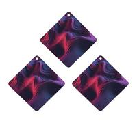 3 Pack Car Air Freshener Hanging Incense Chips Automotive Scented Hanging Sheets for Car Home Auto Interior Decor,Purple Rendered Pattern