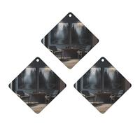 3 Pack Car Air Freshener Hanging Incense Chips Automotive Scented Hanging Sheets for Car Home Auto Interior Decor,There Are Chairs in The Room