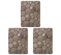 3 Pack Car Air Freshener Hanging Incense Chips Automotive Scented Hanging Sheets for Car Home Auto Interior Decor,Petoskey Stone