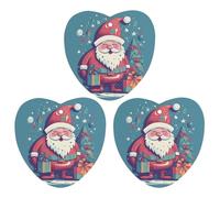 3 Pack Car Air Freshener Hanging Incense Chips Automotive Scented Hanging Sheets for Car Home Auto Interior Decor，Happy Smiling Santa Claus