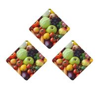3 Pack Car Air Freshener Hanging Incense Chips Automotive Scented Hanging Sheets for Car Home Auto Interior Decor,Fresh Fruits And Vegetables