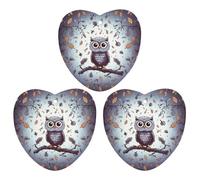 3 Pack Car Air Freshener Hanging Incense Chips Automotive Scented Hanging Sheets for Car Home Auto Interior Decor,Owl Tree Branches