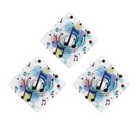 3 Pack Car Air Freshener Hanging Incense Chips Automotive Scented Hanging Sheets for Car Home Auto Interior Decor，Polka Dot Music Note