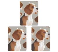 3 Pack Car Air Freshener Hanging Incense Chips Automotive Scented Hanging Sheets for Car Home Auto Interior Decor，Beagle Doggy