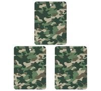 3 Pack Car Air Freshener Hanging Incense Chips Automotive Scented Hanging Sheets for Car Home Auto Interior Decor,Camouflage Green