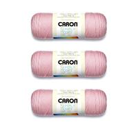 3-Pack Caron Simply Soft 100% Acrylic Yarn ~ SOFT PINK # 9719 ~ 6 oz. Skeins