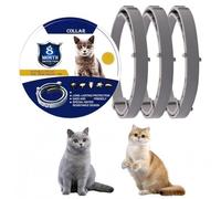 3 Pack Cat Collar,Cat Collar with Natural Essential Oils,Safe Adjustable Collars,Natural Essential Oils Collars for Prevention,Waterproof & Adjustable,16-Month Protection,Safe for Cats Over 7 Weeks