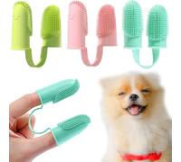 3 Pack Cat Dog Toothbrush Soft Bristles 360 Degrees Cleaning Green