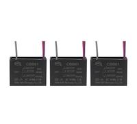 3 Pack Ceiling Fan Capacitor CBB61, Metallized Polypropylene Film Capacitor Great for Fans Pumps Motors Running Electronic Accessories