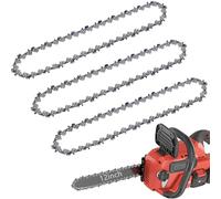 3-Pack Chainsaw Chain, 12 Inch 3/8" LP 0.050" Gauge 45 Drive Links Mini Replacement Chainsaw Chain, Low-Kickback Small Chainsaw Blade for Tree Trimming and Wood Cutting