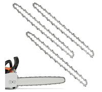 3 Pack Chainsaw Chain for 14 Inch (35cm) Bar.3/8” Pitch LP 52 Drive Links 0.050” (1.3mm) Gauge Replacement Chain Chains Fits for Husqvarna Hyundai Einhell McCulloch Ryobi Oregon and More