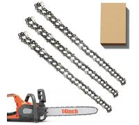 3 Pack Chainsaw Chain for 14 Inch Bar, 3/8" LP 50 Drive Links .050 Inch (1.3 mm) Gauge, Replacement Chain fits for STIHL Models MS180 MS181 018 and More