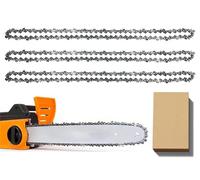 3 Pack Chainsaw Chain for 16" Bar, 57 Links 3/8" LP .050" Gauge for Titan | Replacement Low-Kickback Chain fits for Titan TTB355CHN TTL759CHN, Oregon, Black & Decker Einhell, Ryobi and More (91PJ057X)