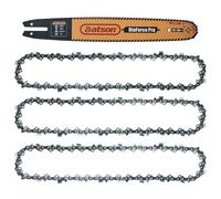 3 Pack Chainsaw Chain for 16 Inch (40 cm) Bar,55 Drive Links,3/8" Pitch,.050"(1.3mm) Gauge,Replacement Chain fits for Stihl MS 251, MS 251 C, MS 251 C-BE, MSA 220 C-B, MSE 140, MSE 140 C