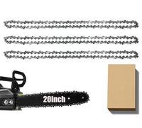 3 Pack Chainsaw Chain for 20 Inch (50cm) Bar, 76 Drive Links, 0.058" Gauge, 0.325" Pitch, Replacement Chain fits for Timberpro 62CC, Hyundai and Other Chainsaws