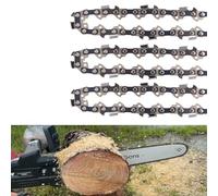 3-Pack Chainsaw Chains 18 Inch 72DL .325" Pitch .050" Gauge Full Chisel Low Vibration Saw Chain Blade fits Ryobi RY10518, Husqvarna 240 435 440 455 55 Rancher 460 362XP, Remington RM4618