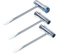 3-Pack Chainsaw Scrench Tool 13x19mm Combination Wrench & Screwdriver Universal Replacement for Stihl Chainsaw Maintenance Durable T-Handle Design