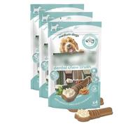 (3 Pack) Chew Brush 4pk - Medium Dogs - Made With Natural Ingredients And Enriched With Vitamins, These Chews Are Not Only Effective But Irresistible Too!