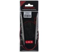 3 Pack ChiaoGoo Red Lace Stainless Circular Knitting Needles 24"-Size 10/6mm 702