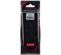 3 Pack - ChiaoGoo Red Lace Stainless Circular Knitting Needles 40"-Size 8/5mm -